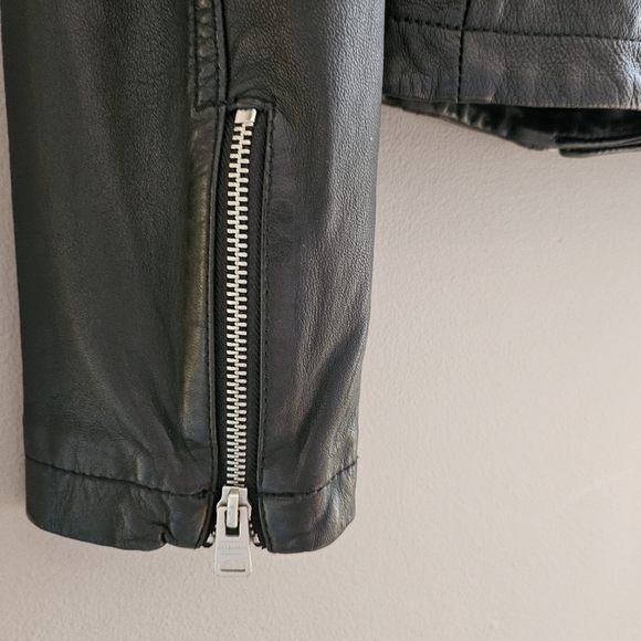 All Saints womens leather jacket, small extra small. - Picture 2 of 8